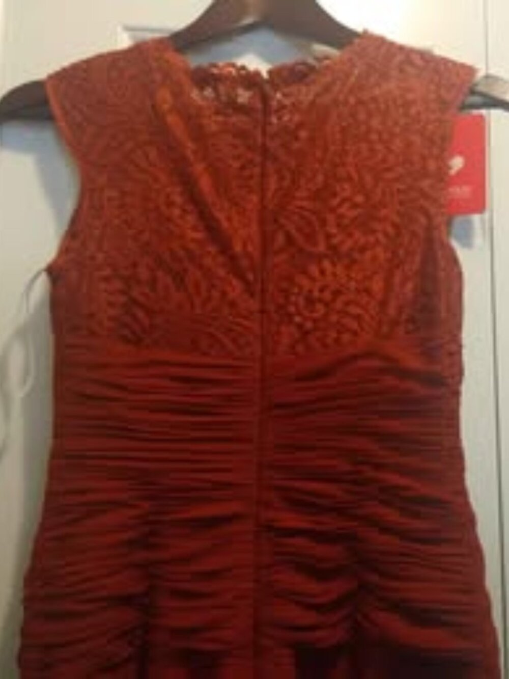 Bridesmaid, Prom, Evening Dress Lace Rust Colored Size 2 - NWT